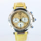 Vintage Cartier PASHA 38mm Chronograph. Rare Yellow Dial W3100355.