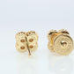Van Cleef Arpels Sweet Alhambra Earrings Genuine VCA 18k YG Vintage Shell Studs