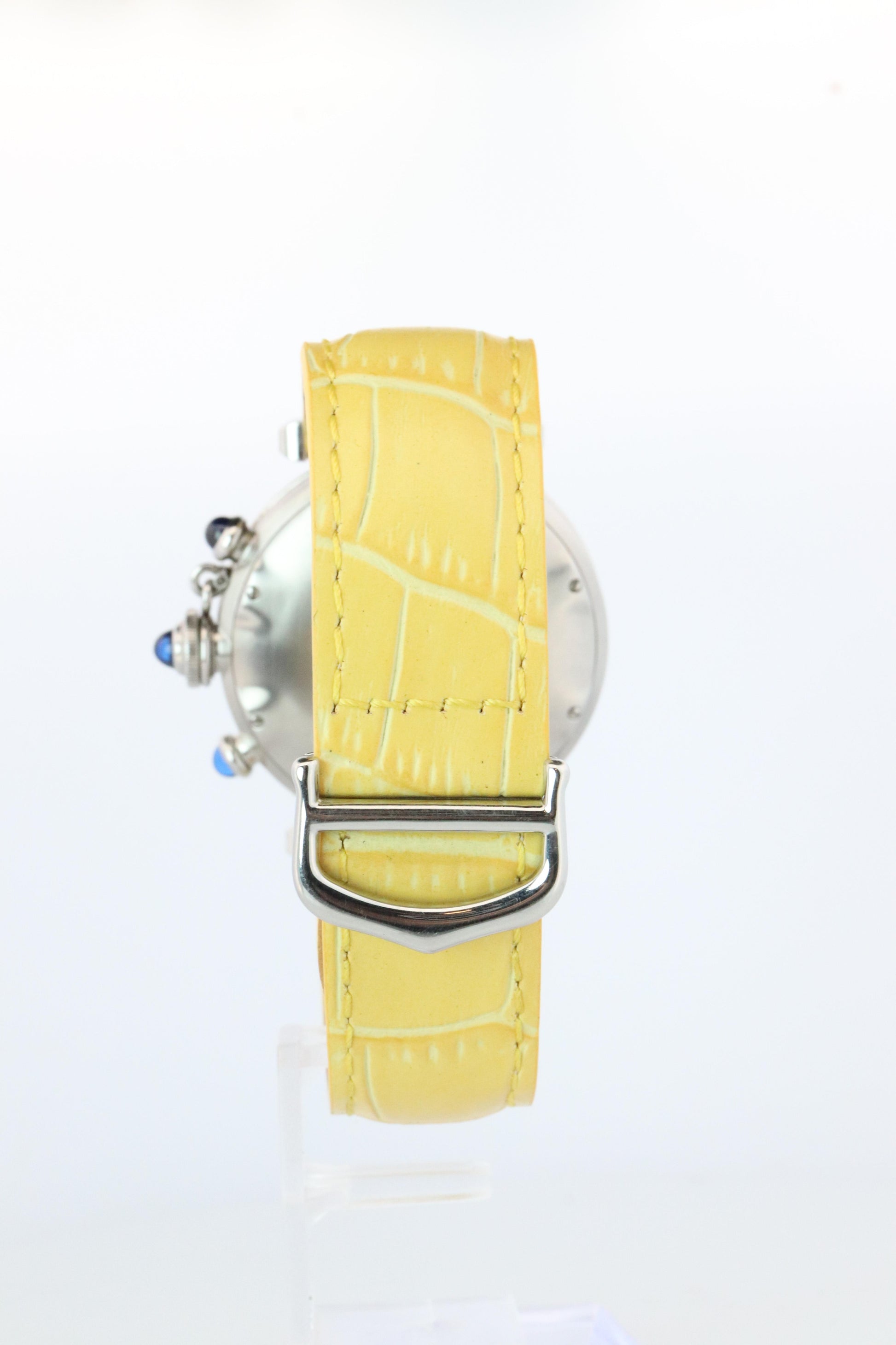 Vintage Cartier PASHA 38mm Chronograph. Rare Yellow Dial W3100355.
