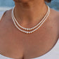 Mikimoto Necklace. Vintage 18k Gold Mikimoto Pearl Double Strand Necklace.
