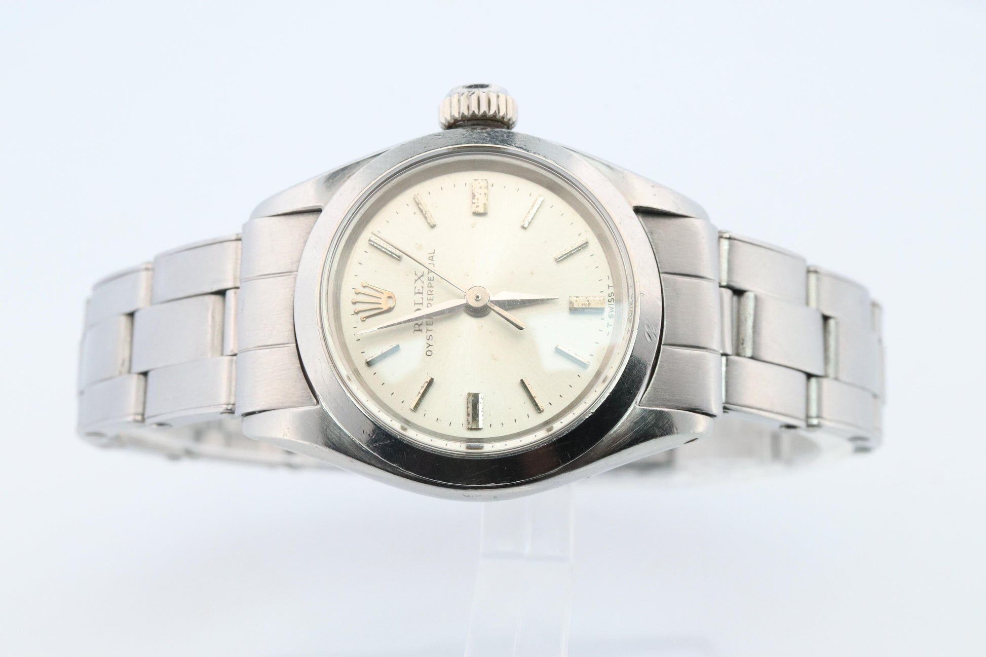 Genuine Rolex 6618 Watch. Ladies ROLEX Oyster Perpetual Automatic Wristwatch.