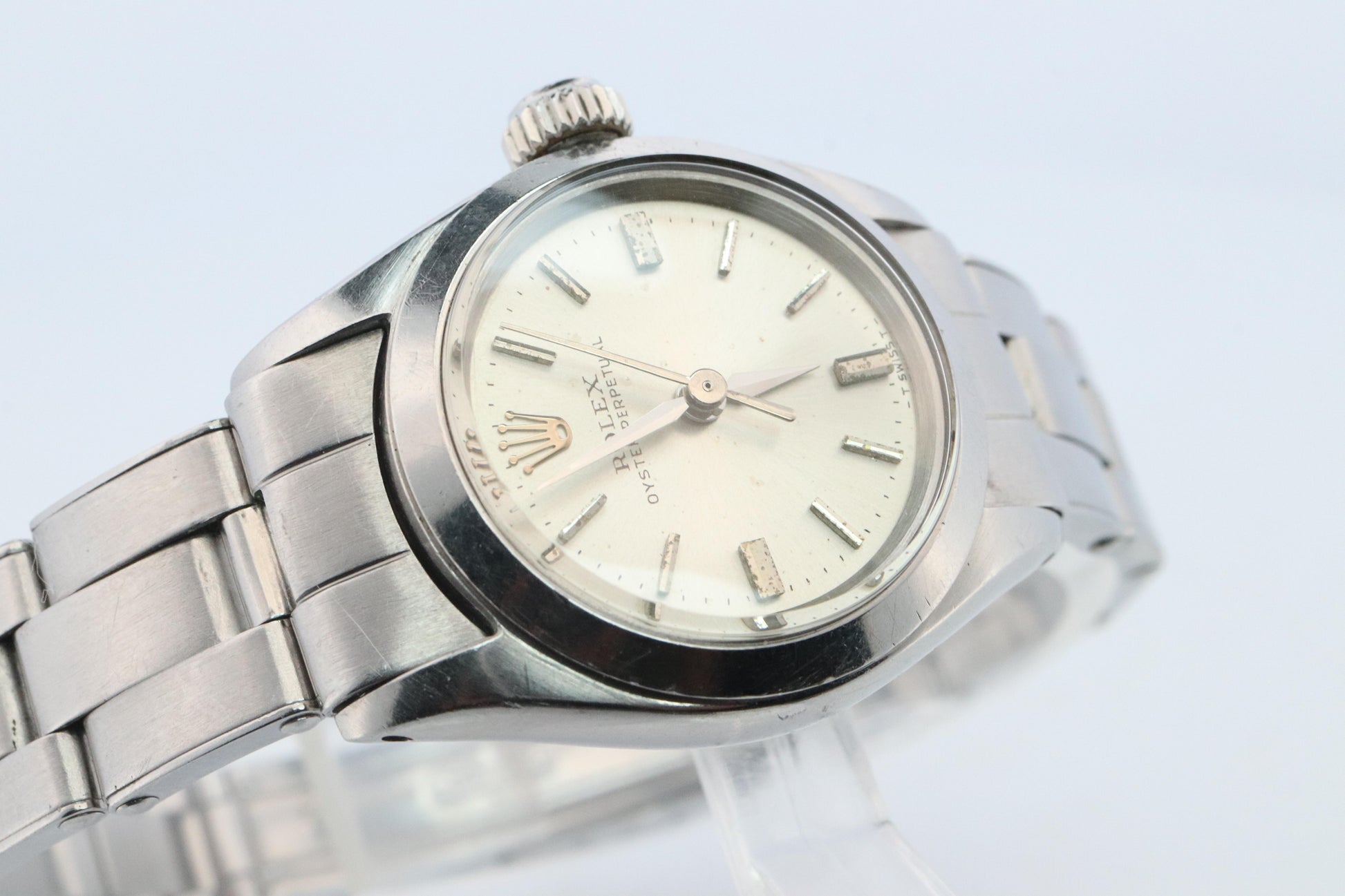 Genuine Rolex 6618 Watch. Ladies ROLEX Oyster Perpetual Automatic Wristwatch.