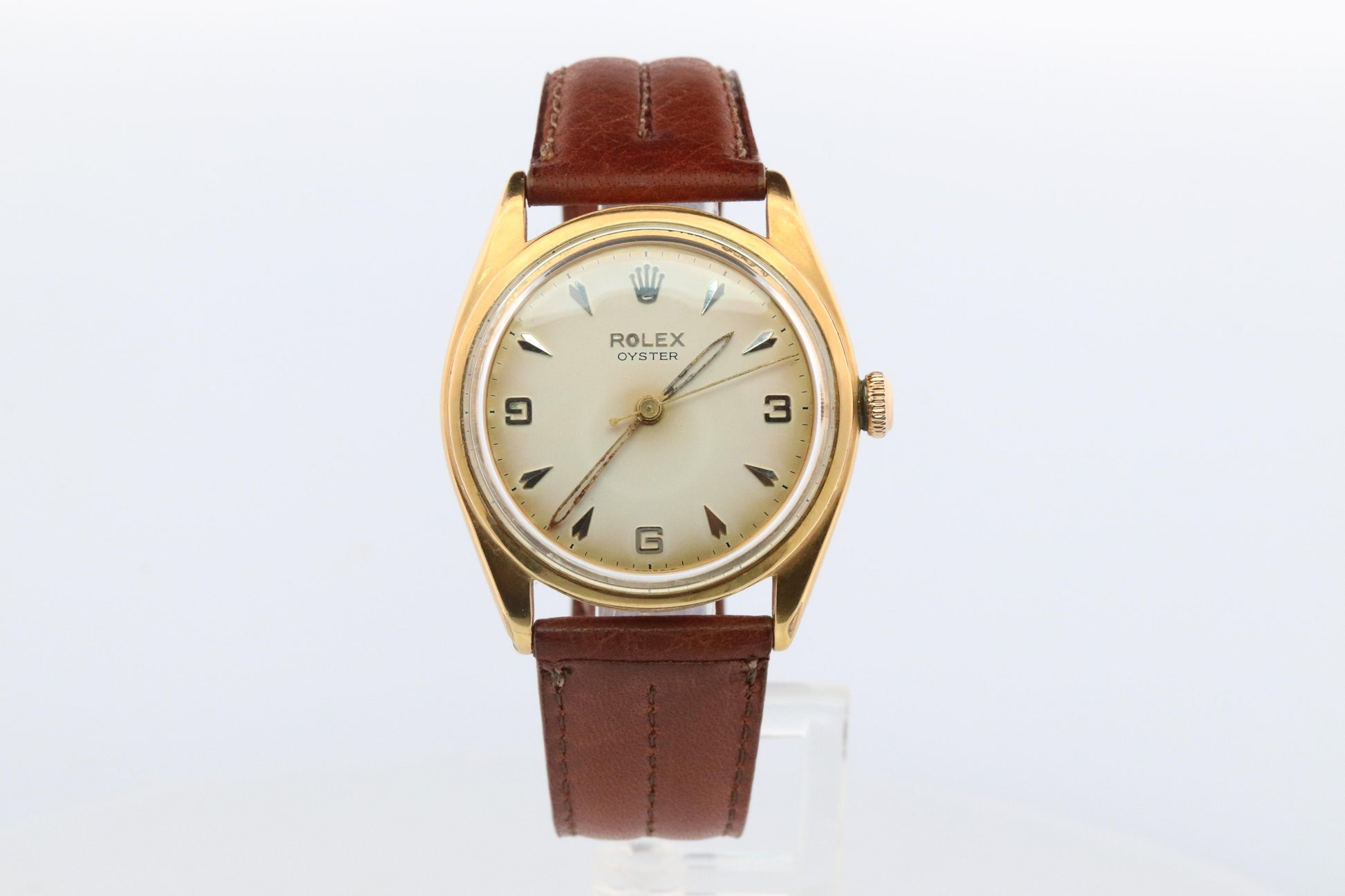 Vintage ROLEX Oyster Watch. Rolex ref 4365. 1940s Gold Capped Mens Rolex watch.
