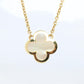 Van Cleef Arpels Pure Alhambra Necklace Genuine VCA 18k YG Vintage Shell Pendant