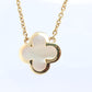 Van Cleef Arpels Pure Alhambra Necklace Genuine VCA 18k YG Vintage Shell Pendant
