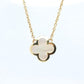 Van Cleef Arpels Pure Alhambra Necklace Genuine VCA 18k YG Vintage Shell Pendant