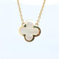 Van Cleef Arpels Pure Alhambra Necklace Genuine VCA 18k YG Vintage Shell Pendant