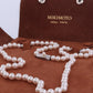 MIKIMOTO Sterling Silver Pearl Necklace. 6mm Pearls 20inch Necklace.