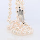 MIKIMOTO Sterling Silver Pearl Necklace. 6mm Pearls 20inch Necklace.