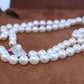 MIKIMOTO Sterling Silver Pearl Necklace. 6mm Pearls 20inch Necklace.