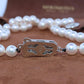 MIKIMOTO Sterling Silver Pearl Necklace. 6mm Pearls 20inch Necklace.