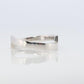 Mikimoto Ring. Vintage 750 Mikimoto Diamond Shifted bypass wedding band.