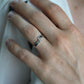 Mikimoto Ring. Vintage 750 Mikimoto Diamond Shifted bypass wedding band.