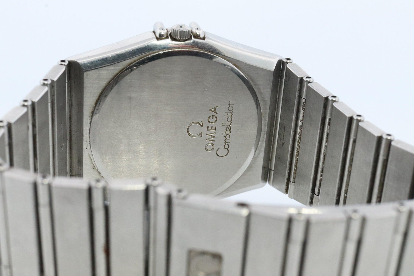 Omega Watch. Authentic Mens Omega Constellation Day Date Wristwatch.