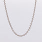 Solid Platinum Necklace. Cable Platinum Bracelet  950PT. White Plat Necklace