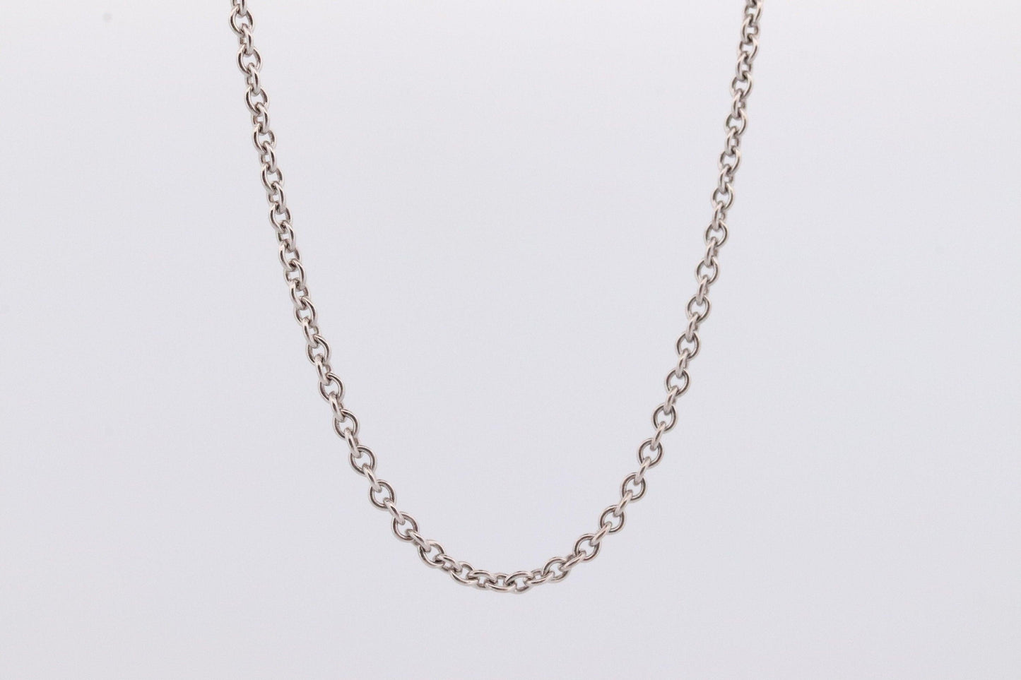 Solid Platinum Necklace. Cable Platinum Bracelet  950PT. White Plat Necklace