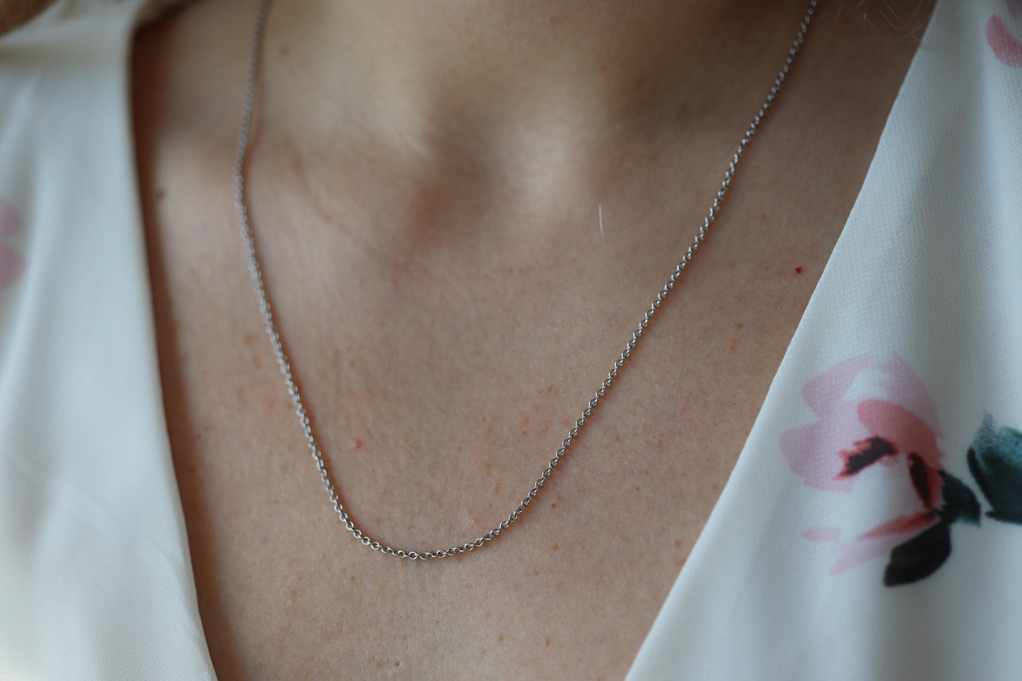 Solid Platinum Necklace. Cable Platinum Bracelet  950PT. White Plat Necklace