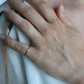 Vintage Tiffany and Co. Diamond Ring. Authentic Tiffany 18k Diamond wave Band.