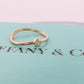 Vintage Tiffany and Co. Diamond Ring. Authentic Tiffany 18k Diamond wave Band.
