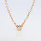 Vintage Tiffany Co Necklace Elsa Peretti Diamond by the Yard Solitaire Rose Gold