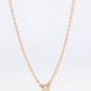 Vintage Tiffany Co Necklace Elsa Peretti Diamond by the Yard Solitaire Rose Gold