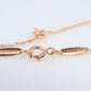 Vintage Tiffany Co Necklace Elsa Peretti Diamond by the Yard Solitaire Rose Gold