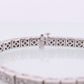 14-karätiges Diamant-Tennisarmband. Quadratisches Tennisarmband mit Diamantcluster. 2,72+ctw 23,9g