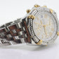 Breitling Crosswind Stainless Steel White Dial Gold Tone 43mm Watch B13355 Box and Papers st(21/85)