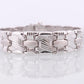 18k Woven Link Bracelet. 18k White Gold by RCI Braid Link bracelet. 23g 7.25in