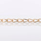 14k UNOAeRRE Textured Link Chain BRACELET. 14k LOOP Italian Bracelet 6.9g
