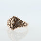 10k Victorian Pearl Seed ring. 10k Gold Victorian Carved Ornate ring. Antique Pearl ring.