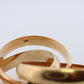 Vintage CARTIER 18k 750 Tricolor Rolling Ring. Must de Cartier Triple Ring. Interlocking ring. Wedding ring. 18k 750 Rolling Band.