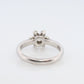 Tiffany and Co. Diamond Ring. Platinum Flower Diamond Band. Tiffany and Company Snowflake Diamond Halo ring Pt950