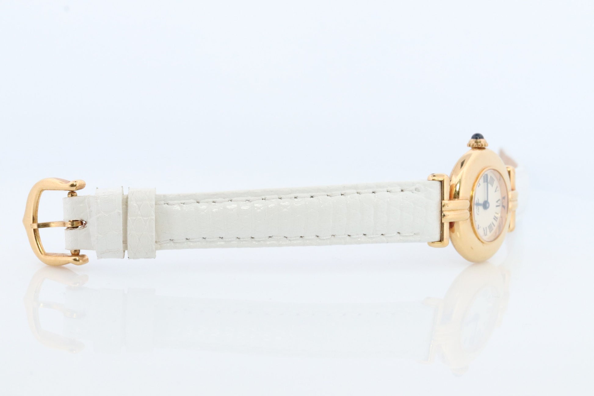Vintage Must de Cartier Vendome Colisee Watch. ARGENT Cartier 925 Vermeil Quartz Ardent ROUND 59002 Swiss Made.