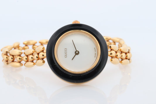 Genuine GUCCI 11/12 Watch. Vintage Ladies Gucci Change Bezel Watch. With Box and Bezels.