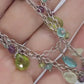 Laura Gibson Two strand Necklace. Gibson Sterling Silver Amethyst Pearl Dangling Candy multi-gem necklace (450)