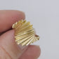 Bypass Twist diamond cut 14k Yellow Gold ring. 14k precious open scroll ring