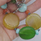 Laura Gibson Necklace. Gibson Sterling Silver Amazonite Dangling Candy multi-gem necklace (437)