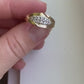 14k Diamond Pave Encrusted Band. Women or Men Diamond Dome Bombe Cluster band st140