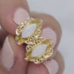 14k Marquise Opal Filigree Butterfly 14k Gold Stud Earrings. st(46/00)