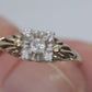 JR Wood and Sons 14k Gold Diamond Ring Sz 6. Jr Wood band. Wood & son diamond rind. Art Deco Square Diamond. st74/75