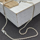 Necklace. Vintage Sterling Silver 925 Rope Chain Necklace 2mm and 16in length