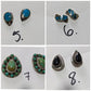 Vintage Southwestern Navajo Sterling Silver Earrings. Turquoise or Onyx earrings.