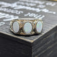 Synthetic Opal Sterling Silver Statement Ring