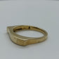 10k Flat Swirl Band. Signet ring. Michael ANTHONY 10K Signet Ring