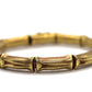 18k Bamboo bracelet. High Detailed Bamboo articulated link bracelet. 8.25" and 25.4grams.