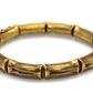 18k Bamboo bracelet. High Detailed Bamboo articulated link bracelet. 8.25" and 25.4grams.