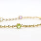 Multi-Color Gem Bracelet. 14k Chain 4 Color Bracelet. Imperial Gold Co. as advertised on QVC.