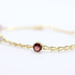 Multi-Color Gem Bracelet. 14k Chain 4 Color Bracelet. Imperial Gold Co. as advertised on QVC.