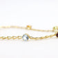 Multi-Color Gem Bracelet. 14k Chain 4 Color Bracelet. Imperial Gold Co. as advertised on QVC.